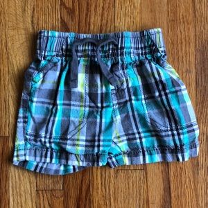 jumping beans | plaid shorts | size 3 months